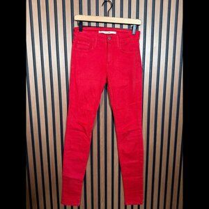 Joes Jeans 25 Women’s Red Skinny Denim Stretch Candy High Waisted